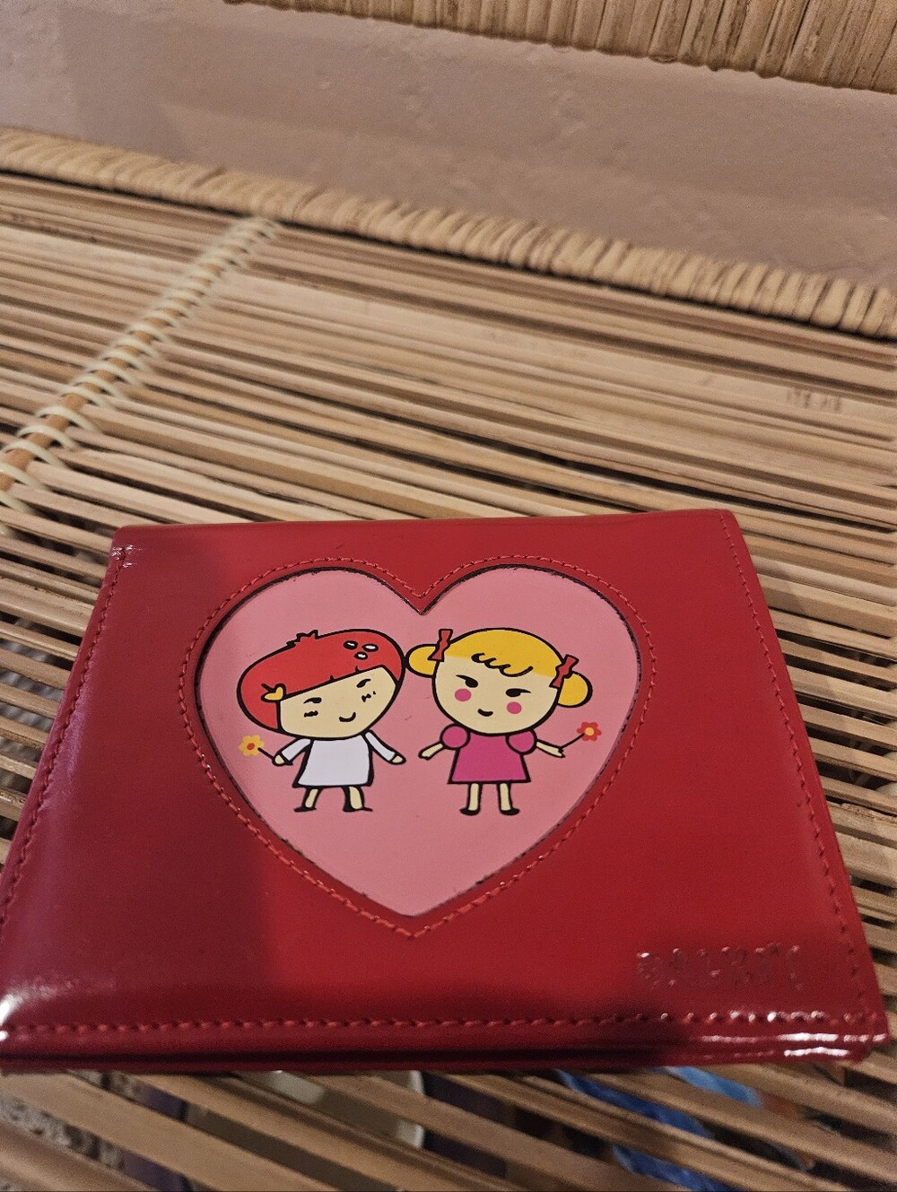 Vintage DALKI Red Vinyl Wallet